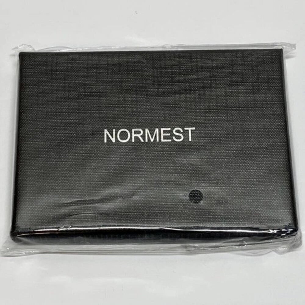 AirTag Wallet‎ Minimalist Slim ID Credit Card Holder Men's Brown Leather Normest